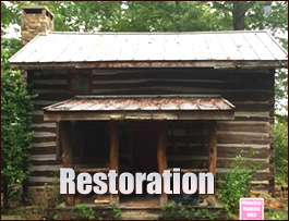 Historic Log Cabin Restoration  Rabun County, Georgia